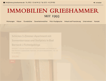 Tablet Screenshot of immo-griesshammer.de
